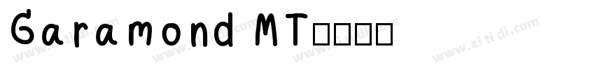 Garamond MT字体转换